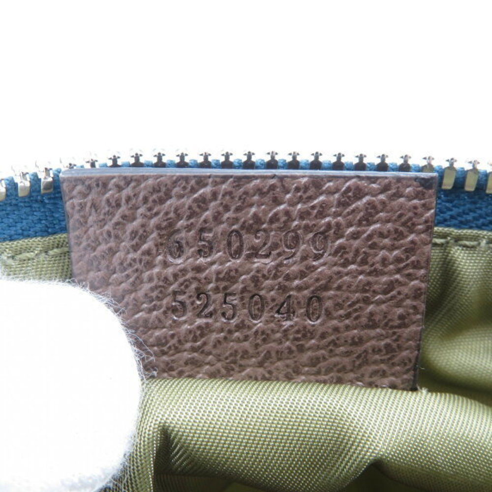 Gucci White Nylon Face Bag Multicolor North Body View 6